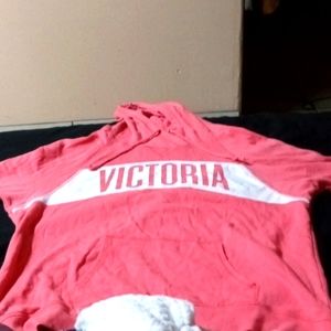 Victoria secret size small and pink with white letters